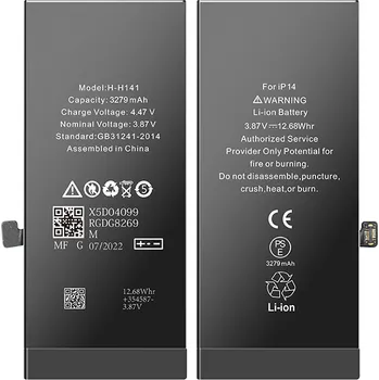 Baterie pro mobilní telefon Baterie iPhone 14 3279mAh (CoB) včetně lepení BT0023