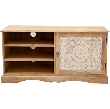 Televizní stolek Rustikální tv stolek z dřeva mango 120x60x45