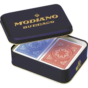 Pokerová karta Modiano Burraco Extra Tin - Profi plastové karty