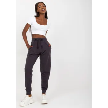 Graphite classic basic tied sweatpants BASIC Feel Good šedá 3030949
