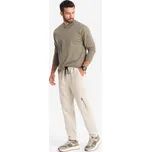 Pánské kalhoty OMBRE OM-PAJO-0199 CREAM L