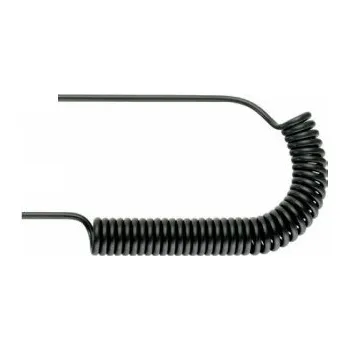 Zahradní hadice HADICE PU ANTISTATICKÁ - hadice kroucená k pneu. nářadí 6/8 mm - 3 m, koncovky 2x R1/4"