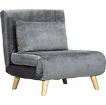 Skládací relaxační křeslo | šedé