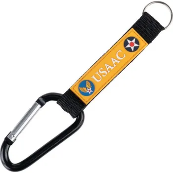 Klíčenka s karabinou USAAC žlutá