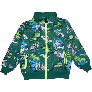 Dětská móda Teplá chlapecká mikina Kugo GM9778 zelená