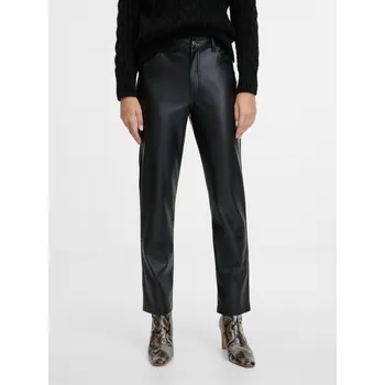 Dámské kalhoty Hnědé dámské koženkové kalhoty ORSAY - Dámské Orsay černá 3071321