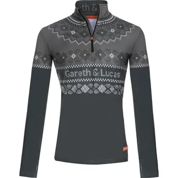 Pánský svetr GARETH & LUCAS Pánská lyžařská mikina Eighty-Two GARETH & LUCAS M BÍLÁ|ZELENÁ