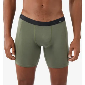 Boxerky FORCLAZ Pánské turistické merino boxerky MT 500 XL ZELENÁ