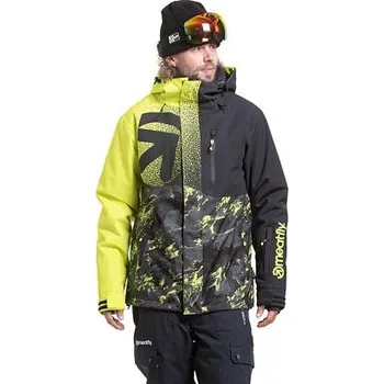 Meatfly pánská SNB & SKI bunda Shader Acid Lime Mossy | Černá | Velikost S