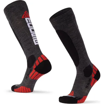 Pánské termoprádlo Moose Zimní lyžařské podkolenky SLALOM Merino Barva: Šedá, Velikost: XS