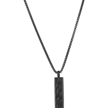 Náhrdelník EVOLUTION GROUP CZ Náhrdelník pánský z matné oceli s černým povrchem - 42008.3