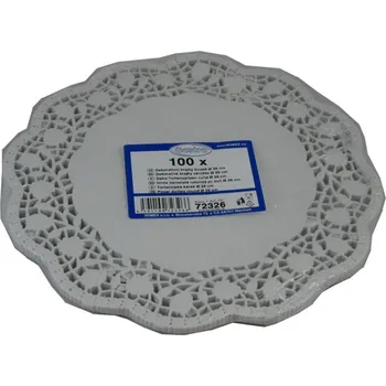 Jednorázové nádobí UNIPAP Krajka 72326 pr. 26cm cukrářská 2688