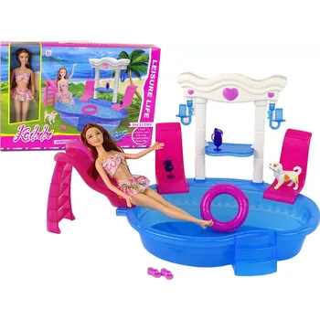Hračka Lean Toys Příslušenství pro panenky do bazénu Skluzavka
