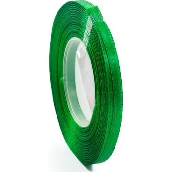Stuha Saténová stuha 6 mm Zelená