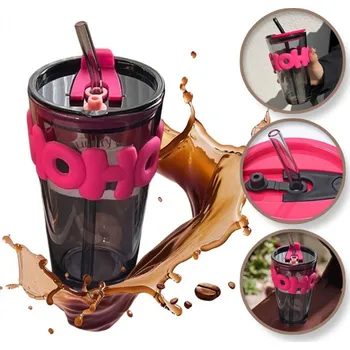 Termoska Carla Lahev na pití Seedy černo-růžová One size