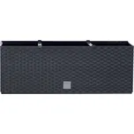 Prosperplast Truhlík se zavlažováním ratanový Rato case 50 cm DRTC500 - barva antracitová