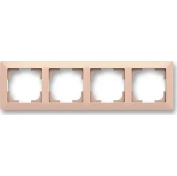 vypínač ABB Zoni čtyřrámeček pudrová/bílé okraje 3901T-A00040 142 (2CHT010040A6142)