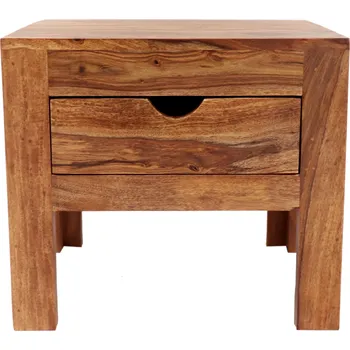 Noční stolek Dřevěný noční stolek masiv 45x40x40