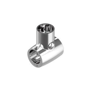 nerez_solar_martim Dělené T 90°, leštěné nerez A4 - AISI 316 Varianta: Dělené T 90°, s panty, leštěné D= 25 mm, nerez A4 - AISI 316