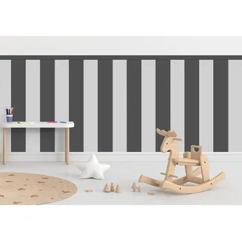 Tapeta Textilní samolepící tapeta - Obdélník - Šedá barva Kombinace, 100cm