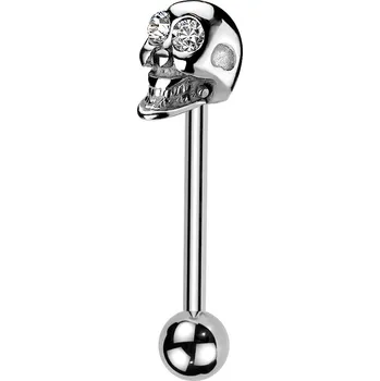 Piercing Šperky4U Piercing do jazyku - lebka - PJ01054-C
