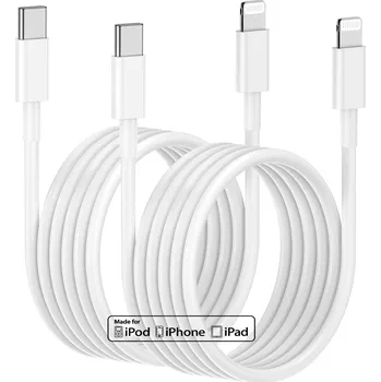 Datový kabel kabel USB C na Lightning, 3 metry, Rychlá nabíječka, Apple MFi Cert.