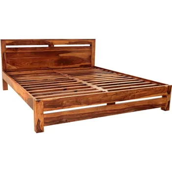 Postel Dřevěná postel z masivu palisandr 200x180