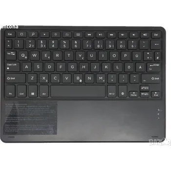 Bezdrátová Bluetooth klávesnice, 7 barev podsvícení, dobíjecí, kov -vetší