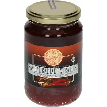 Koření Koningsvogel Chilli pasta Sambal Badjak extra pálivá 375 g