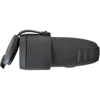 Elektrická zásuvka N a L 17031 zásuvka guma 230 V černá IP44