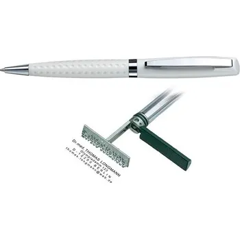 Heri Germany Heri Classic Grip White, kuličkové pero s razítkem V6451