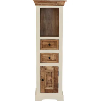 Koupelnový nábytek Skříňka do koupelny 40 cm z dřeva manga 40x130x35