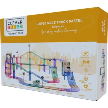 Cleverclixx Large Race Track Pastel 80…