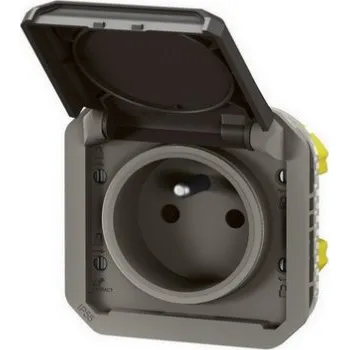 vypínač Legrand Plexo IP55 venkovní zásuvka 16A antracit 069891L