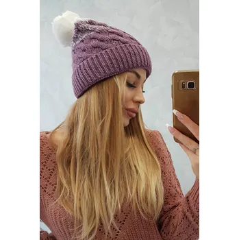 Čepice Fleecová čepice Ilona K218 fialová+bílá UNI