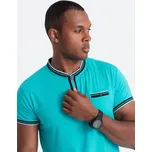Pánské triko OMBRE OM-TSCT-0175 TURQUOISE L