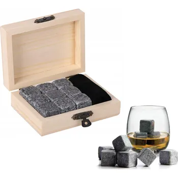 Gadget Ledové kameny do whiskey nebo nápojů v dárkové krabičce 9 ks