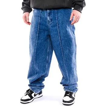 Pánské kalhoty Kalhoty Karl Kani TucStraight Leg Denim Pants vintage indigo velikost kalhot 36