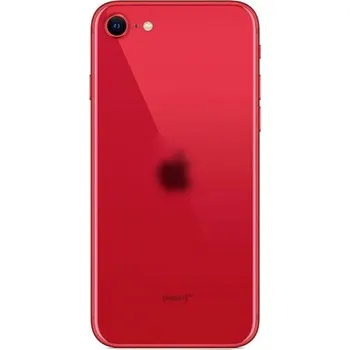 Sklo zadního krytu s větším otvorem na kameru iPhone SE 2020 - červené IPH0805