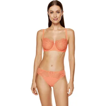 Cizojazyčná kniha Gorteks Pamela embroidered soft bra peac Gorteks oranžová 3069360