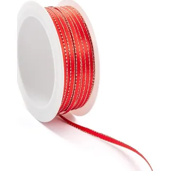 Stuha Atlasová stuha 3 mm Červená