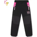 Dívčí softshellové kalhoty zateplené Kugo HK5059 černé