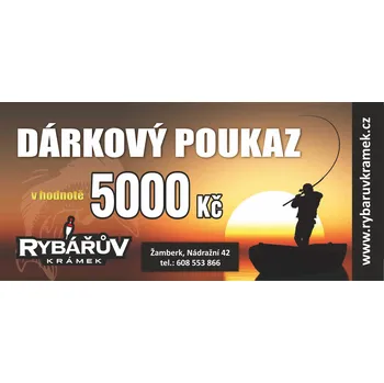 Dárková krabička Rybářův Krámek Dárkový poukaz v hodnotě 5000 Kč