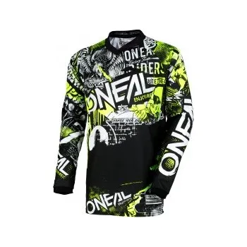 Moto dres Dětský dres Oneal Element ATTACK černá žlutá L