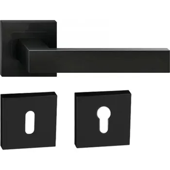 Dveřní kování Dveřní kování CUBE - LINE, černý mat Rozeta OB