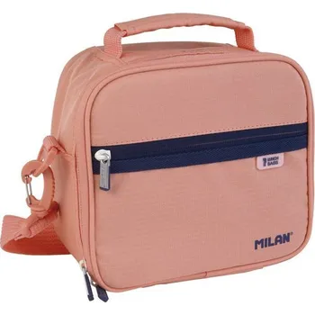 Svačinový box Milan Izotermická taška na potraviny MILAN (3,5 l) + 3x svačinový box, růžový 455576