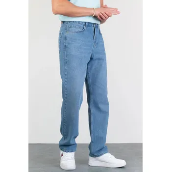 Pánské džíny 52334 Dewberry Baggy Fit Relaxed Cut Hlt Loose Mens Jeans-LIGHT BLUE dewberry modrá 3068764