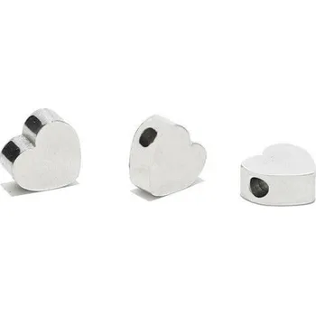 Přívěsek Šperky4U Drobný ocelový přívěsek korálek - srdíčko - PP-1036-ST