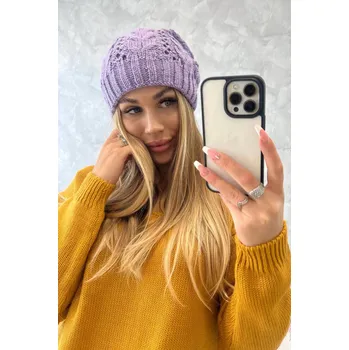 Čepice Motýlí víčko 2 K236 fialová UNI