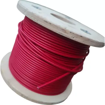 půdní výlez Lano nerezové, ocel A4 DIN3055 v PVC 2/3mm nerez A4, červené ) metráž